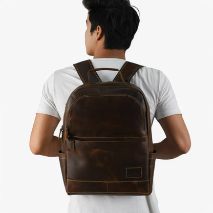 Zaino Marrone Minimal Unisex — Classico, immagine 2