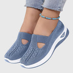 Sneakers Slip On Da Donna In Tessuto Traforato Con Suola Spessa, immagine 3
