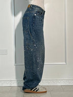 Jeans Balloon Da Donna A Gamba Larga Con Dettagli Brillanti, immagine 2