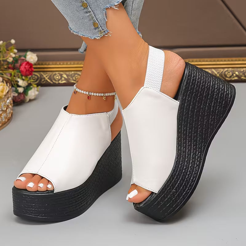 Monaco — Sandali Con Zeppa Slingback Da Donna, immagine 8