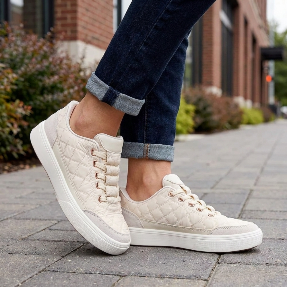 Nuvola — Sneakers Trapuntate Da Donna, immagine 6