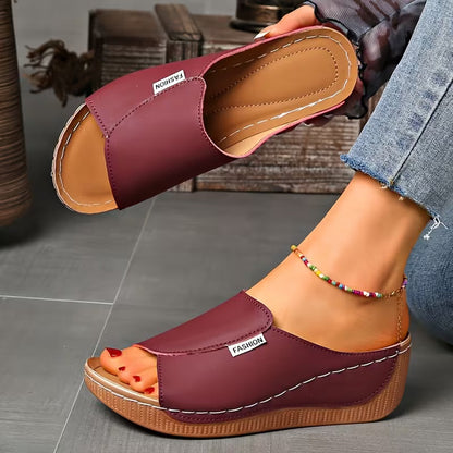 Slip-On — Sandali Con Zeppa Da Donna, immagine 7