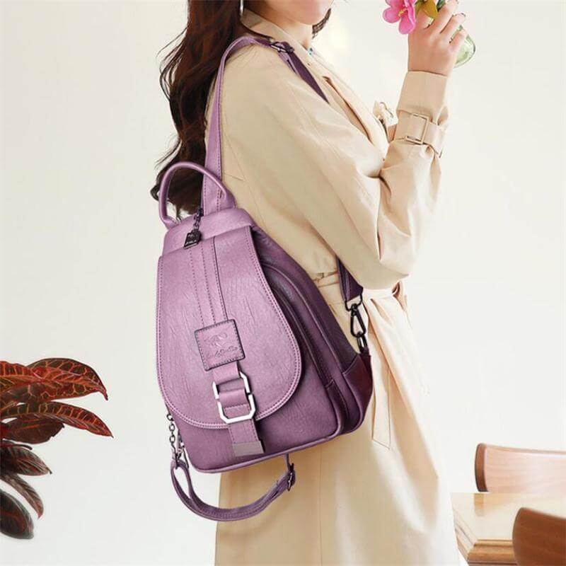 Zaino Multicolore Con Patta Donna — Bellagio, immagine 13