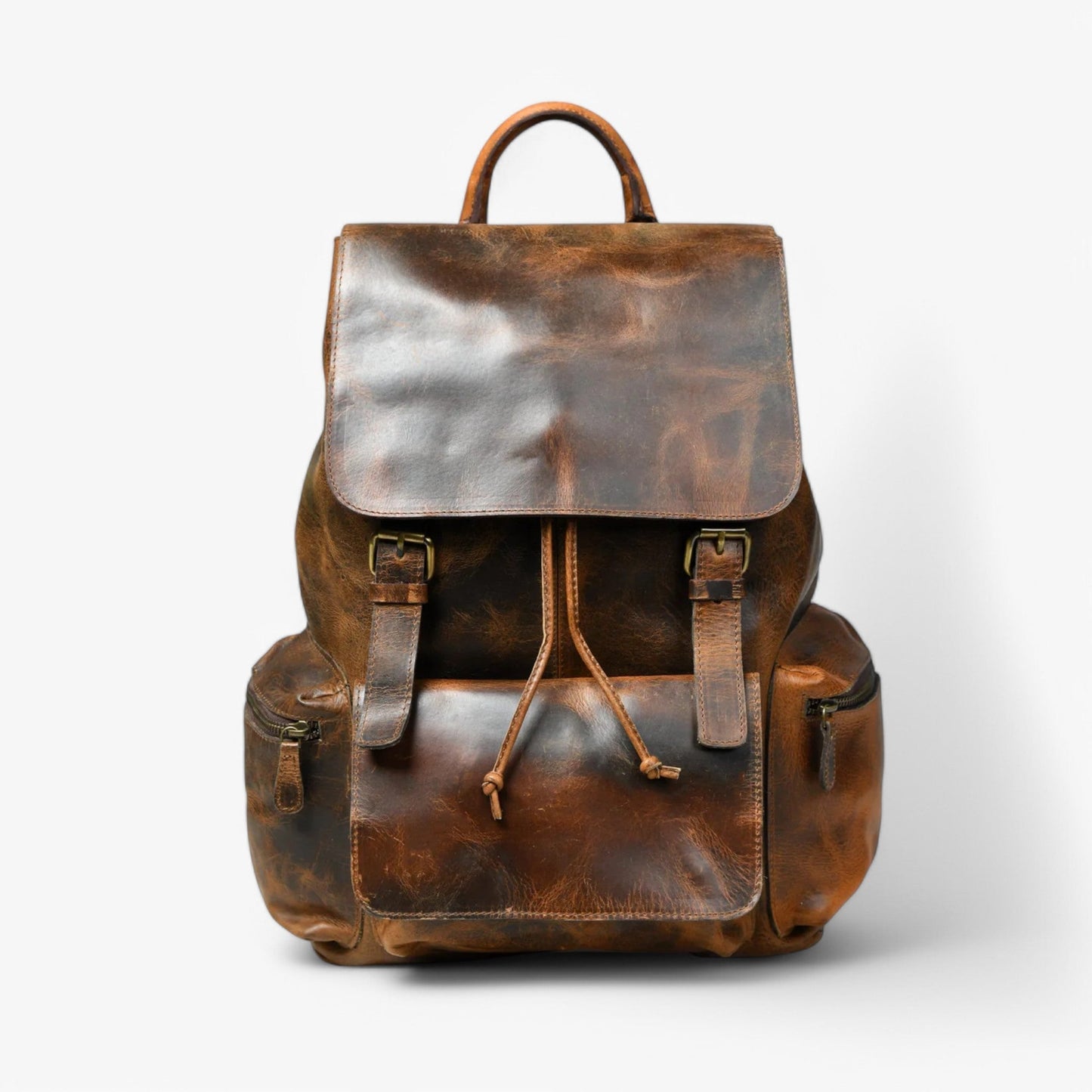 Zaino Marrone Con Patta Unisex — Matera, immagine 2