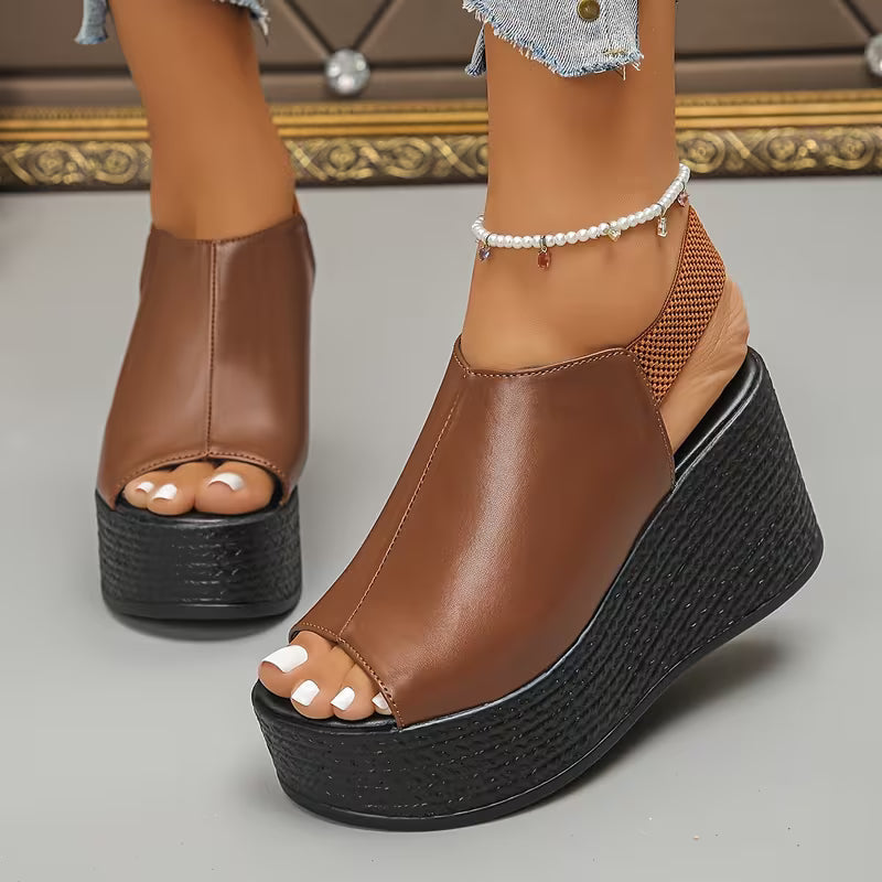 Monaco — Sandali Con Zeppa Slingback Da Donna, immagine 2