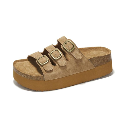 Tre Fibbia — Sandali Platform Da Donna, immagine 4