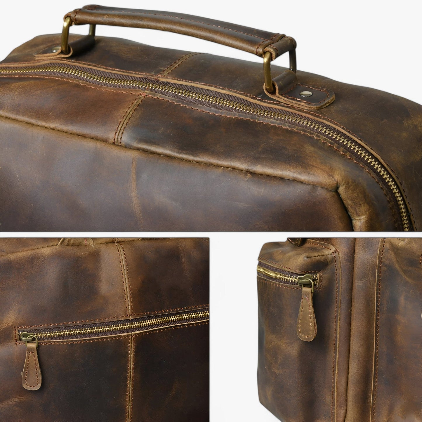 Zaino Marrone Multitasche Unisex — Viaggio, immagine 9