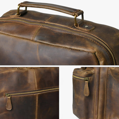 Zaino Marrone Multitasche Unisex — Viaggio, immagine 9