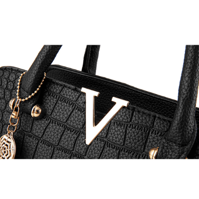 Borsa A Mano Multicolore Effetto Coccodrillo Donna — Nemi, immagine 10