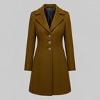 Cappotto Lungo Da Donna Con Bottoni E Colletto A Revers, immagine 6