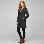 Cappotto Lungo Da Donna Con Bottoni E Colletto A Revers, immagine 2