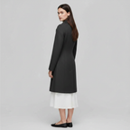 Cappotto Lungo Da Donna Con Bottoni E Colletto A Revers, immagine 4
