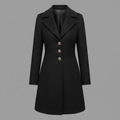 Cappotto Lungo Da Donna Con Bottoni E Colletto A Revers, immagine 5