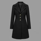 Cappotto Lungo Da Donna Con Bottoni E Colletto A Revers, immagine 5
