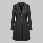 Cappotto Lungo Da Donna Con Bottoni E Colletto A Revers, immagine 7