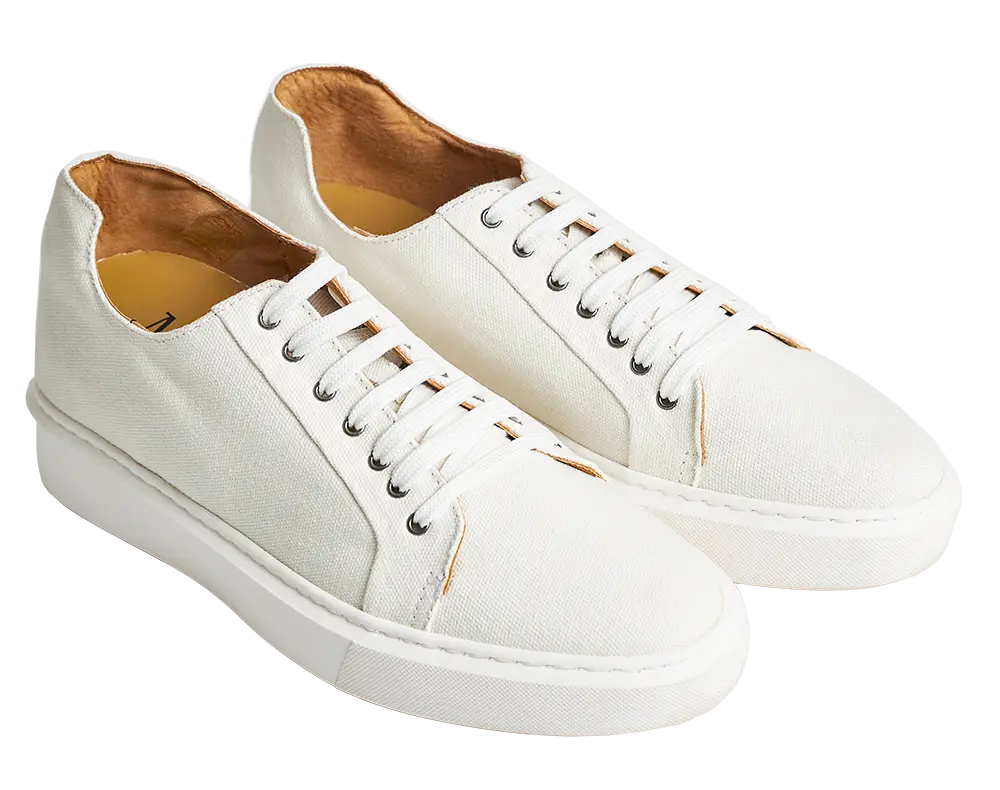 Amalfi — Sneakers Bianche Da Uomo, immagine 2