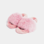 Pantofole Rosa Da Donna Con Pelliccia Di Volpe, Visone E Suola In Gomma, immagine 1