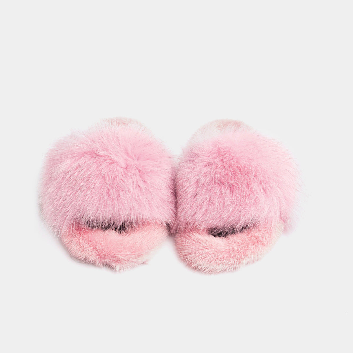 Pantofole Rosa Da Donna Con Pelliccia Di Volpe, Visone E Suola In Gomma, immagine 5