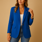 Blazer Monopetto Da Donna Con Revers A Punta E Tasche, immagine 6