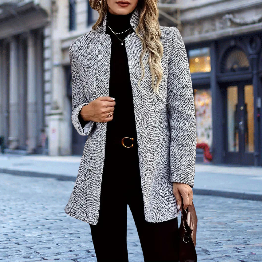 Blazer Donna | Collo Alto & Design Testurizzato Elegante