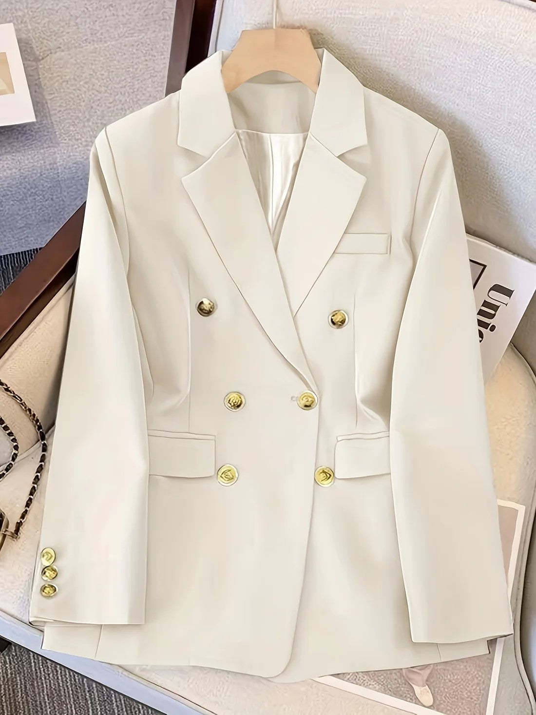 Blazer Donna | Doppiopetto & Bottoni Dorati Raffinati