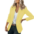 Blazer Da Ufficio Da Donna Aperto Con Revers Classici, immagine 14