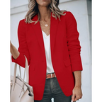 Blazer Da Ufficio Da Donna Aperto Con Revers Classici, immagine 2