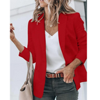 Blazer Da Ufficio Da Donna Aperto Con Revers Classici, immagine 6