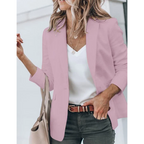 Blazer Da Ufficio Da Donna Aperto Con Revers Classici, immagine 8
