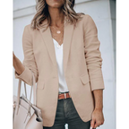 Blazer Da Ufficio Da Donna Aperto Con Revers Classici, immagine 7