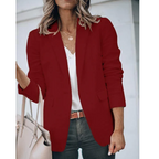 Blazer Da Ufficio Da Donna Aperto Con Revers Classici, immagine 1