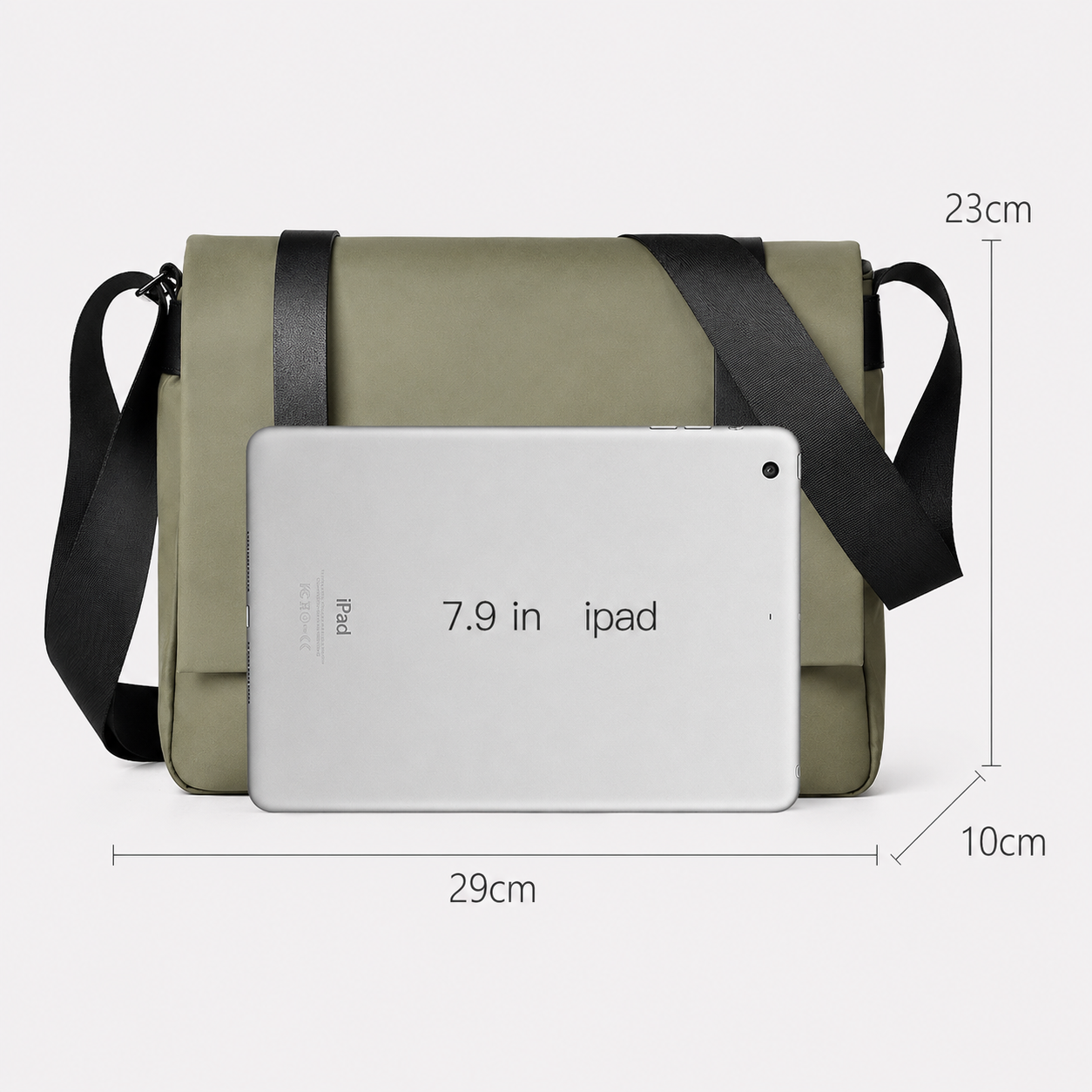 Borsa Messenger Multicolore Con Patta Uomo — Padova, immagine 5