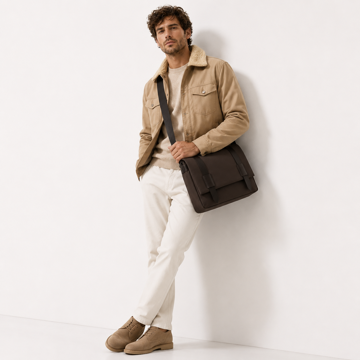 Borsa Messenger Multicolore Con Patta Uomo — Padova, immagine 8