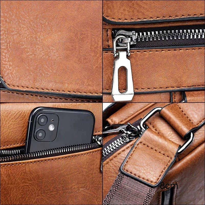 Borsa Messenger Multicolore Compatta Uomo — Varese, immagine 6