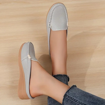 Lena | Comfortable moccasin mules with orthopaedic footbed