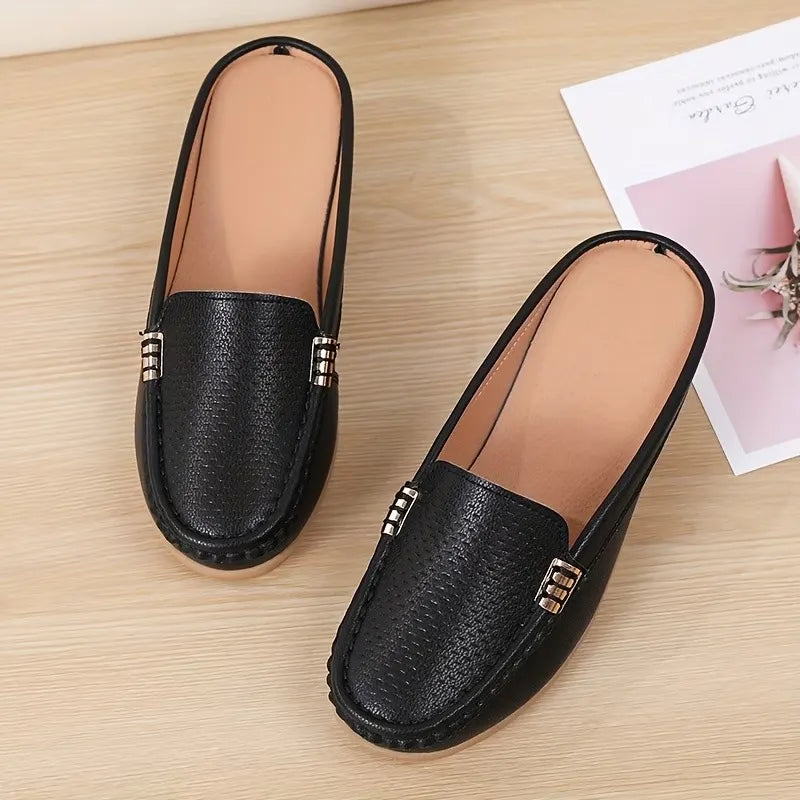 Lena | Comfortable moccasin mules with orthopaedic footbed