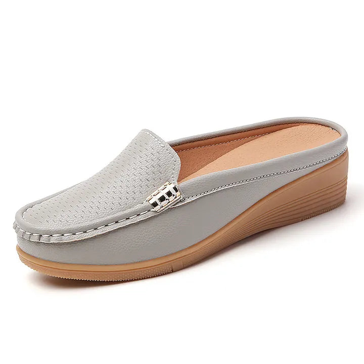 Lena | Comfortable moccasin mules with orthopaedic footbed