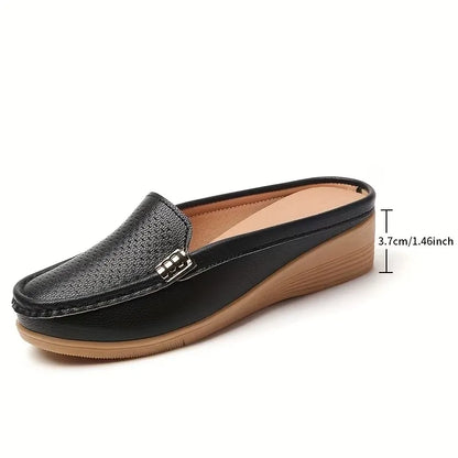 Lena | Comfortable moccasin mules with orthopaedic footbed
