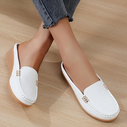 Lena | Comfortable moccasin mules with orthopaedic footbed