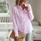 Top Da Donna A Maniche Lunghe Con Ruches Frontali, immagine 7