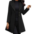 Cappotto Sagomato Da Donna Con Revers E Bottoni, immagine 1