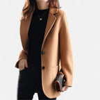 Cappotto Monopetto Da Donna Con Revers E Bottoni A Contrasto, immagine 3