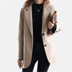 Cappotto Monopetto Da Donna Con Revers E Bottoni A Contrasto, immagine 4