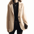 Cappotto Monopetto Da Donna Con Revers E Bottoni A Contrasto, immagine 1