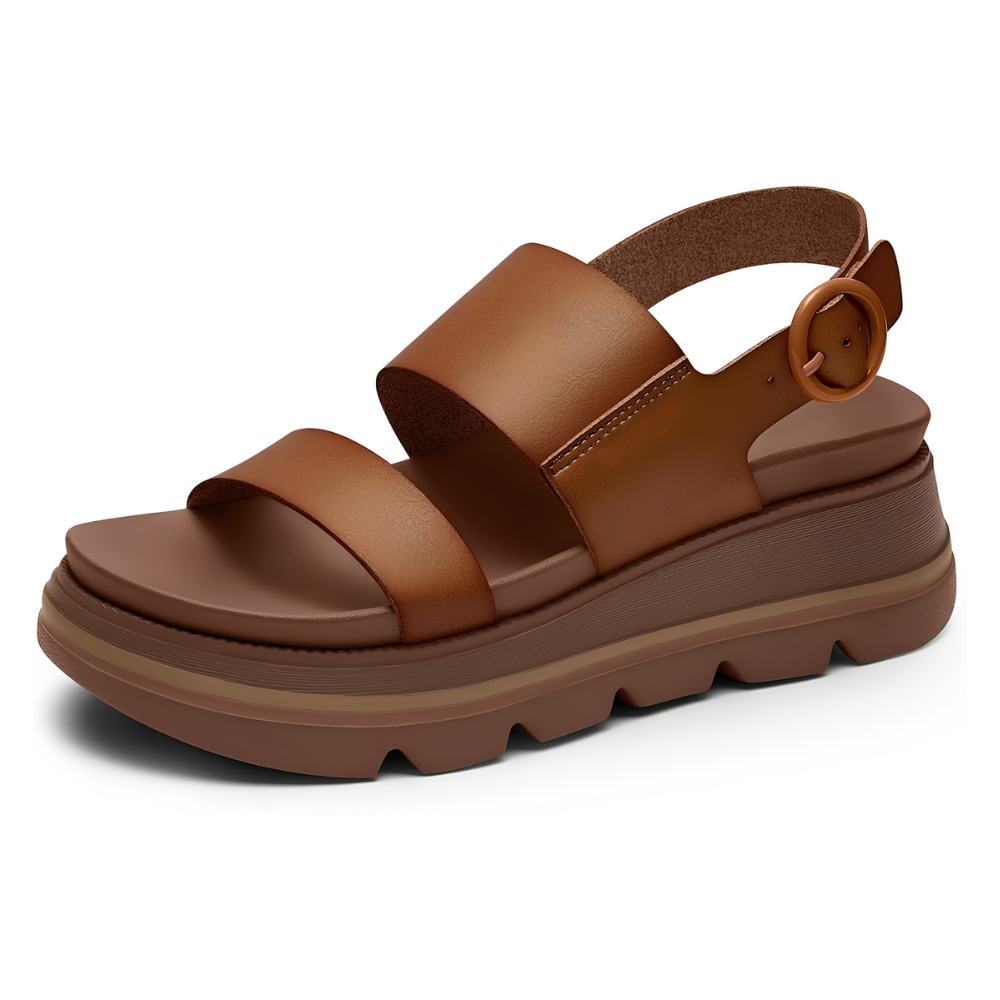 Terra — Sandali Platform Con Fibbia Da Donna, immagine 7