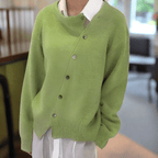 Cardigan Donna | Bottoni Diagonali & Vestibilità Morbida