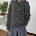 Cardigan Donna | Bottoni Diagonali & Vestibilità Morbida