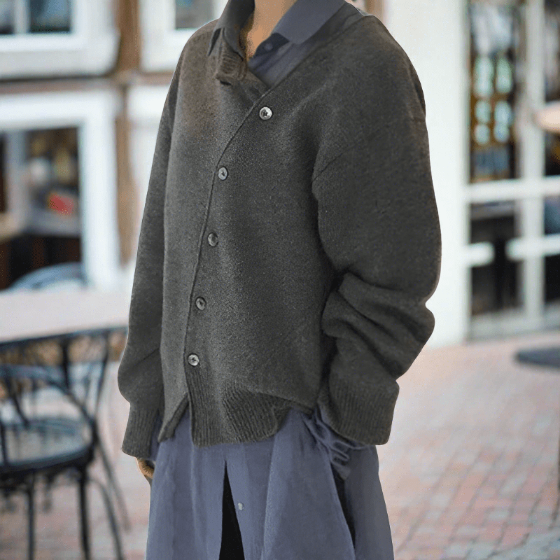 Cardigan Donna | Bottoni Diagonali & Vestibilità Morbida