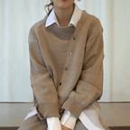 Cardigan Donna | Bottoni Diagonali & Vestibilità Morbida