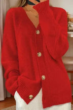 Cardigan A Trecce Da Donna Con Bottoni E Tasche, immagine 3